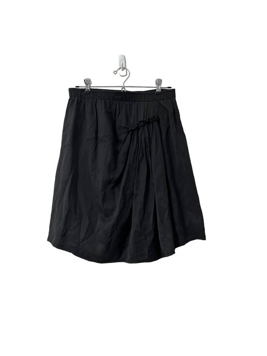 Clu Dresses & Skirts - Clu Womens Black Silk Blend Gathered Flared Skirt Size Medium USA